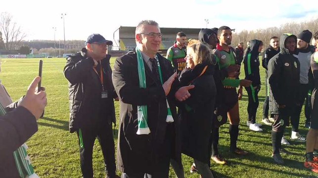 Ambiance pour les louvierois champion.Video Eric Ghislain