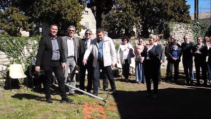 Premier coup de pioche pour le nouveau musée médiéval de Vagnas