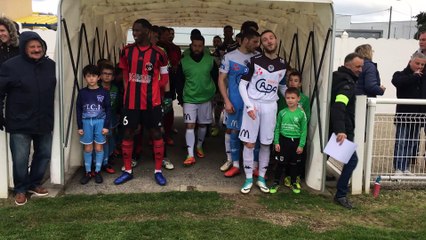 L'entrée de nos U9 avec les  Voltigeurs