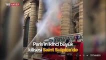 Paris'teki tarihi Saint Sulpice kilisesinde yangın
