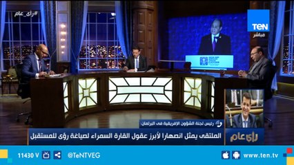 رئيس لجنة الشؤون الإفريقية بمجلس النواب: الملتقى يمثل إنصهارا لأبرز عقول القارة السمراء