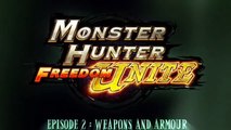 Monster Hunter Freedom Unite - Armas y armaduras