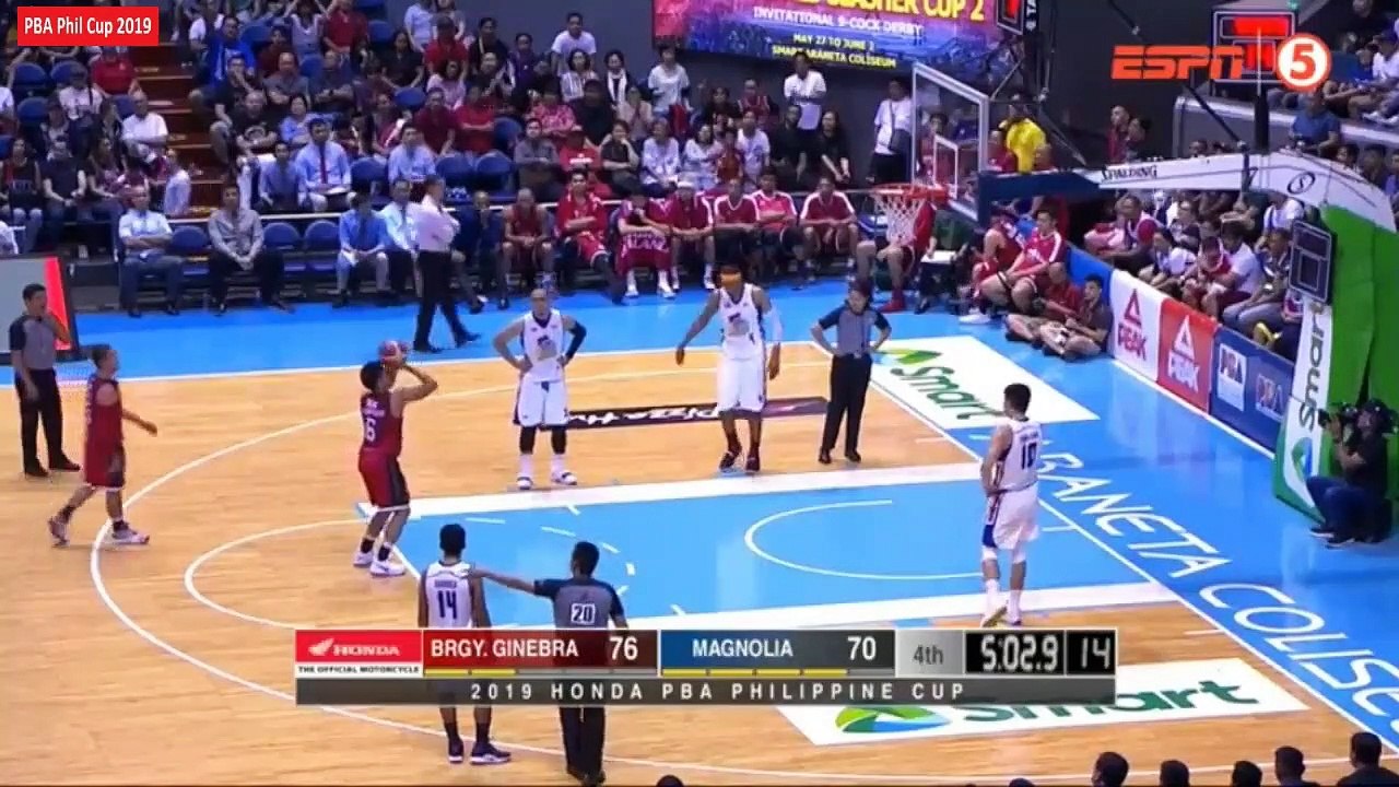 Ginebra vs Magnolia - 4th Qtr March 17, 2019 - Eliminations 2019 PBA Philippine Cup