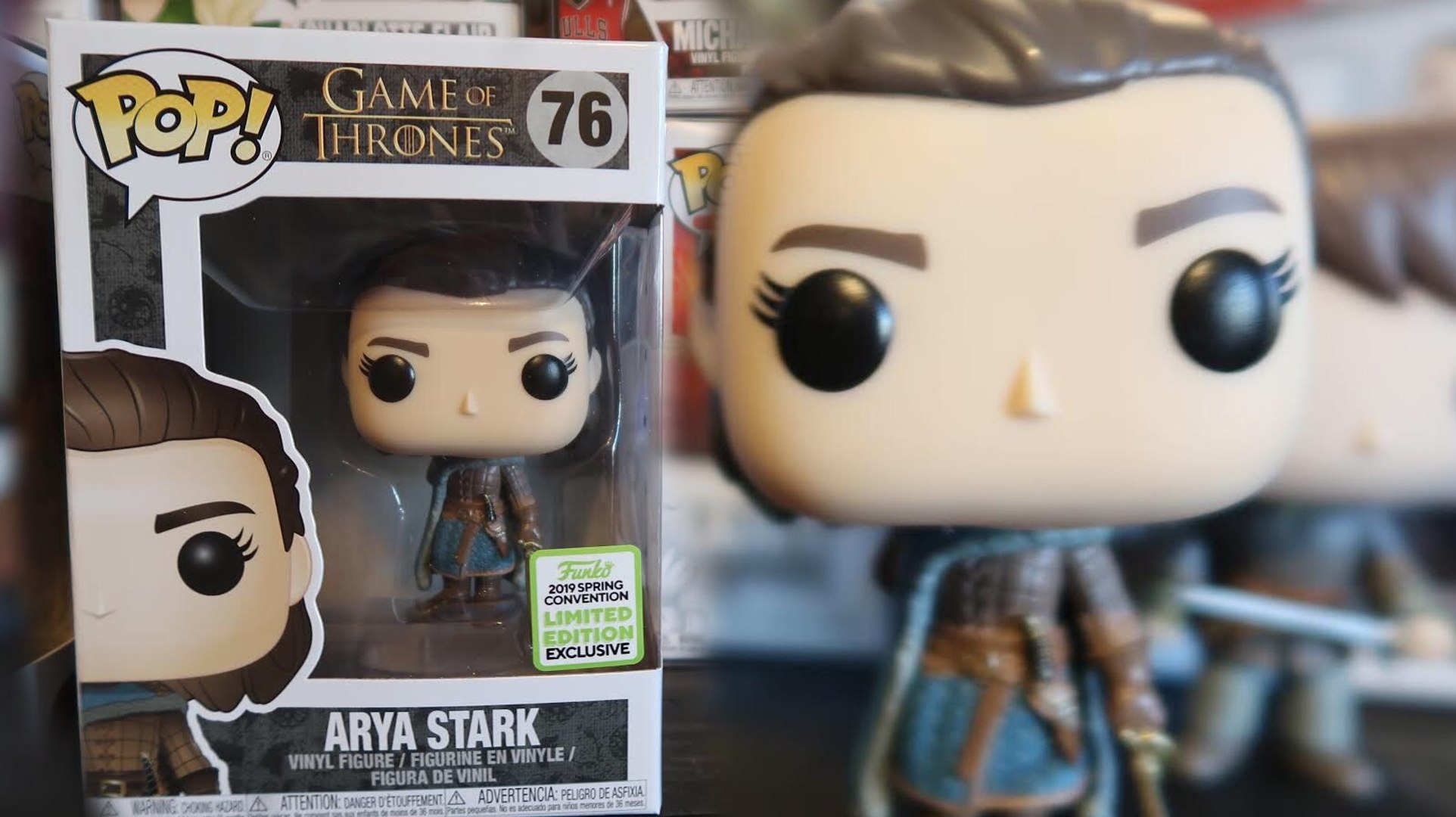 ARYA STARK GAME OF THRONES ECCC FUNKO POP EXCLUSIVE DETAILED REVIEW - video  Dailymotion