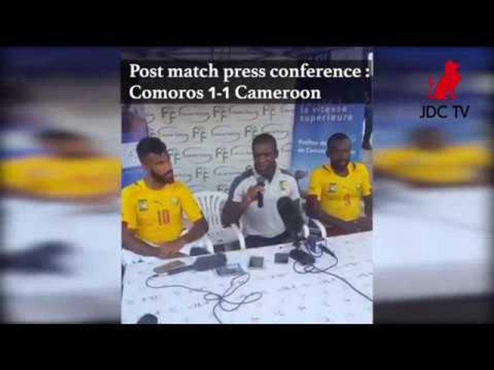 Post match press conference: Comoros 1 - 1 Cameroon