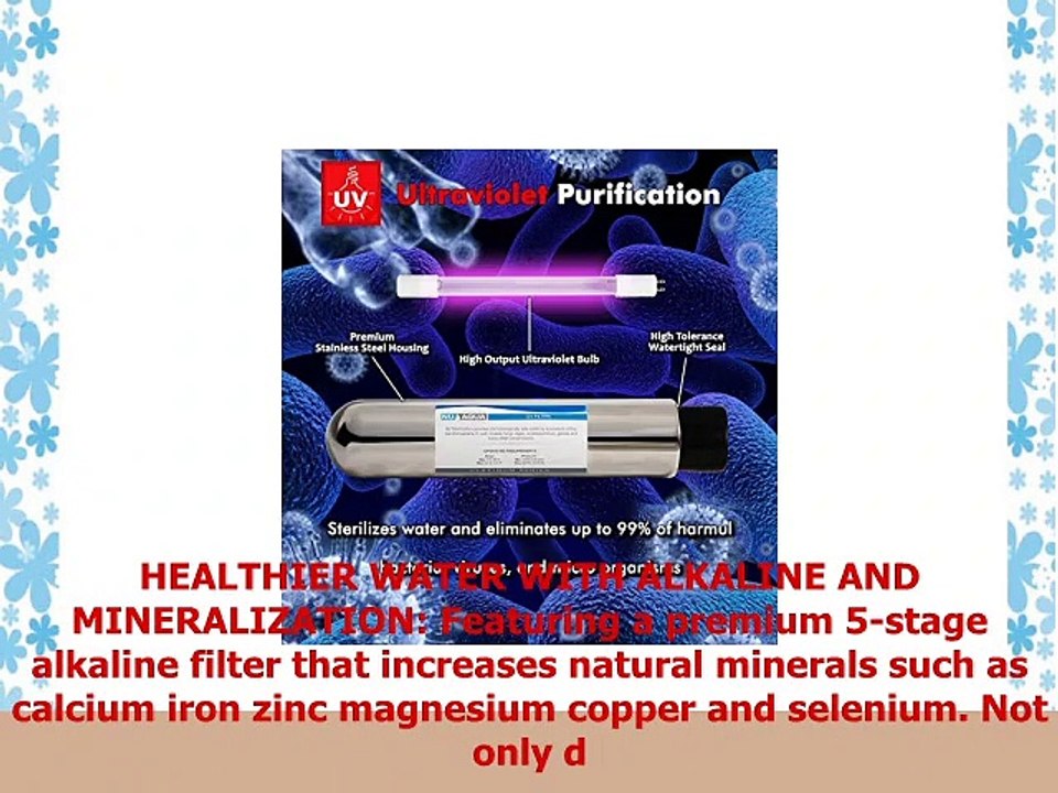 NU Aqua Platinum Series 100GPD Under Sink Reverse Osmosis Drinking Water Filtration System