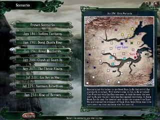 Romance of the Three Kingdoms XI - Partida nueva