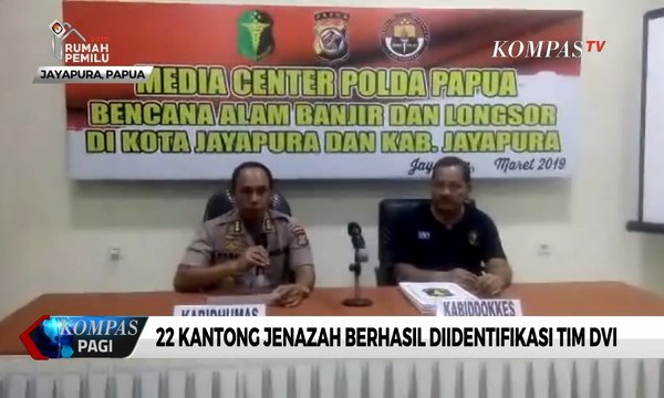 Tim DVI Berhasil Identifikasi 22 Kantong Jenazah Banjir Bandang Sentani