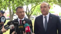 Cumhurbaşkanı Yardımcısı Fuat Oktay ve Dışişleri Bakanı Mevlüt Çavuşoğlu Basın Açıklamasında Bulundu
