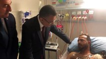 Cumhurbaşkanı yardımcısı Fuat Oktay ve Dışişleri Bakanı Mevlüt Çavuşoğlu hastane ziyaretinde bulundular