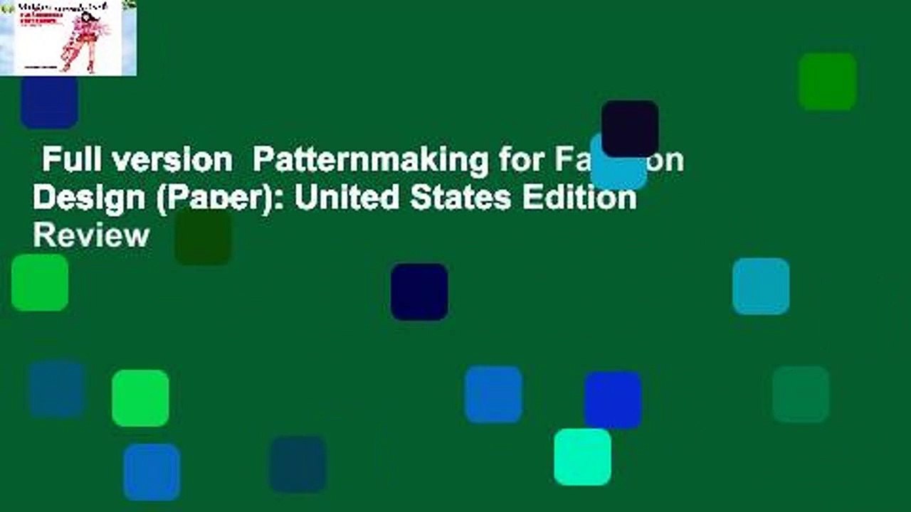 Full version  Patternmaking for Fashion Design (Paper): United States Edition  Review