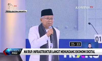 Ma'ruf Amin: Infrastruktur Langit Menunjang Ekonomi Digital