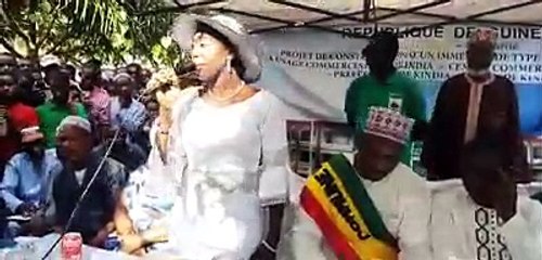 Sortie médiatique de l'épouse d'Abdoulaye Bah à Kindia