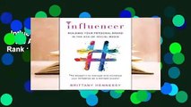 Influencer: Building Your Personal Brand in the Age of Social Media  Best Sellers Rank : #2