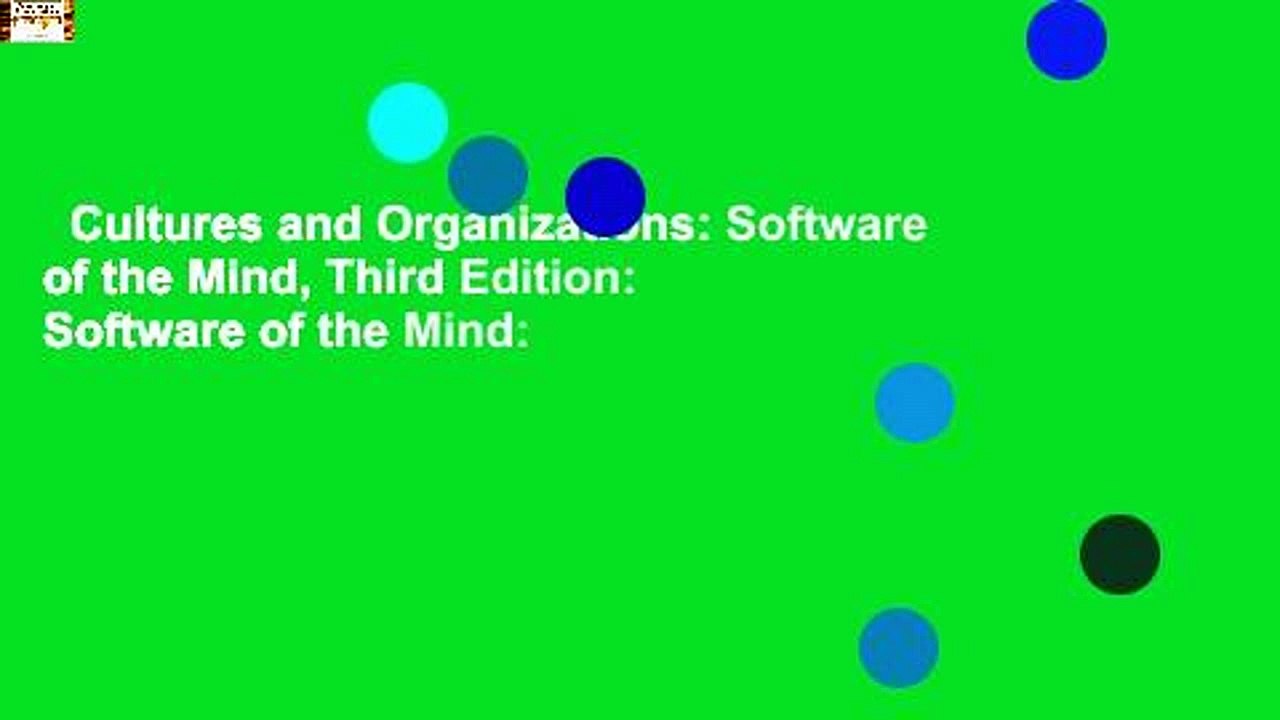 Cultures and Organizations: Software of the Mind, Third Edition: Software of the Mind: