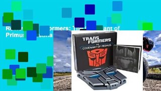Review  Transformers: The Covenant of Primus - Justina Robson