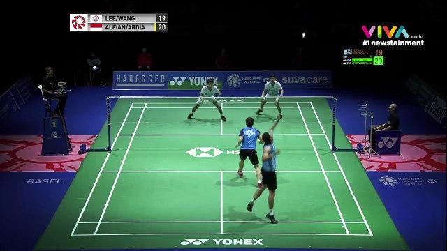 Detik-detik Fajar/Rian Rebut Gelar Juara di Swiss Open 2019