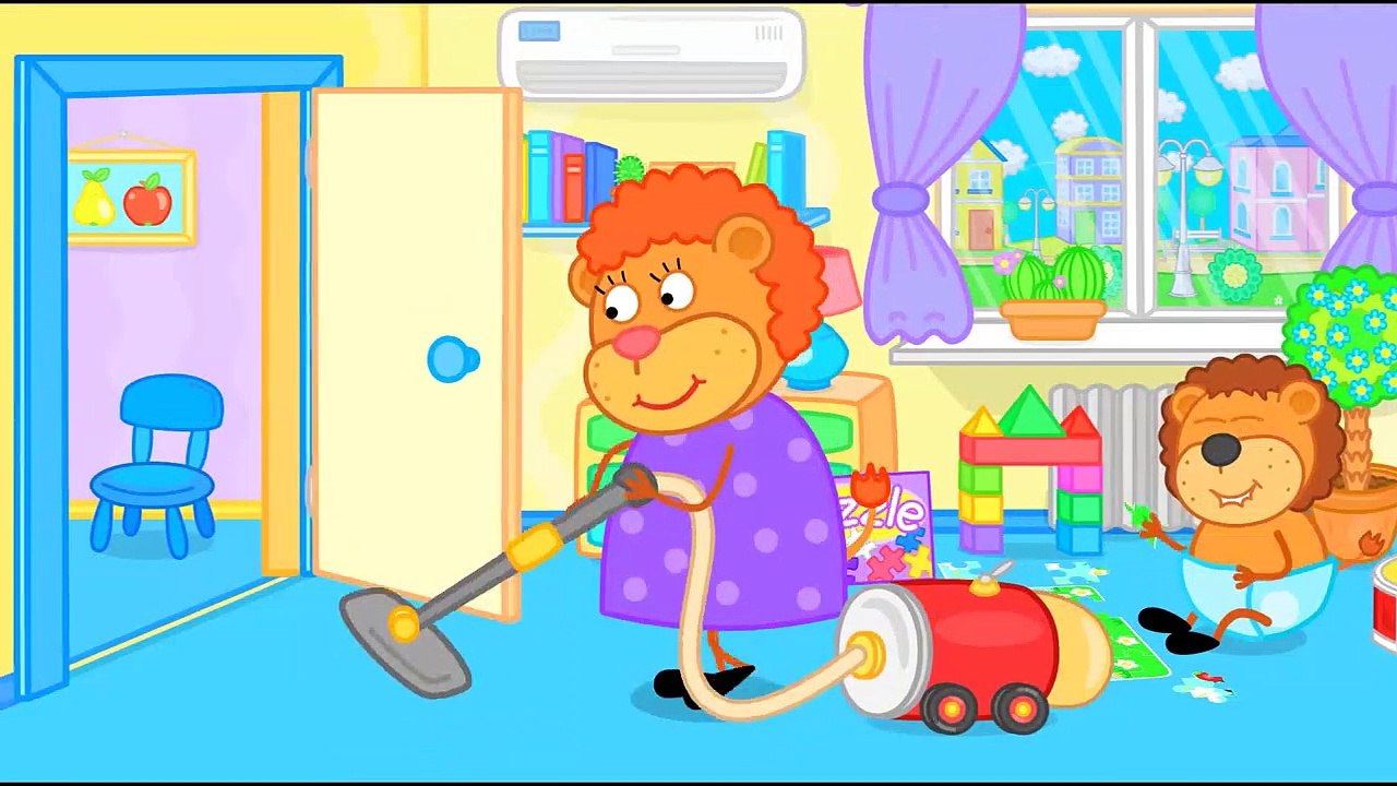 Lion de la Famille – dessin animé pour les Enfants, Nous Voler avec les Nuages