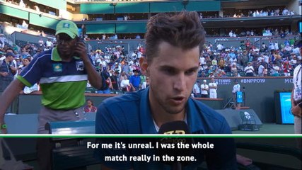 Thiem delighted with 'unreal' Indian Wells success