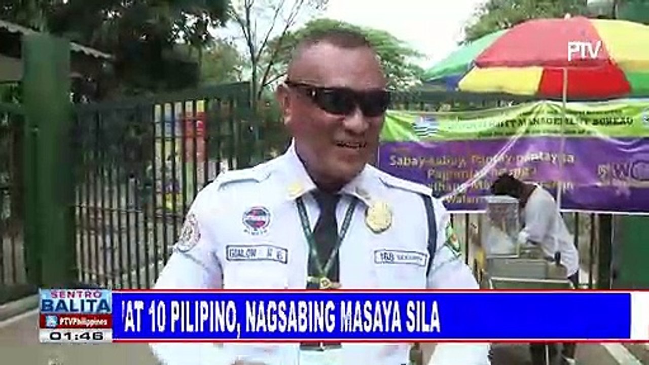 SWS: Halos 9 sa bawat 10 Pilipino, nagsabing masaya sila