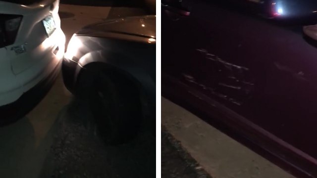 Une femme explose plusieurs voitures pour sortir de sa place de parking