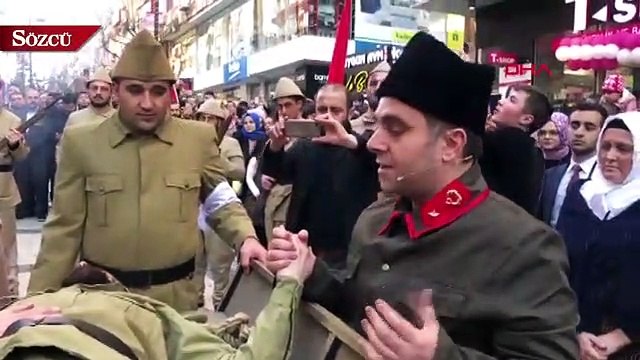 AKP Avcılar Belediye Başkan Adayı Ulusoy 18 Mart Çanakkale Zaferi ve Şehitleri Anma Günü'nde tabip rolünde