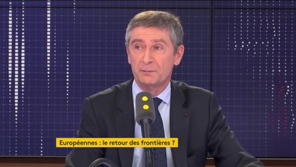 Européennes : "Les frontières et l’espace Schengen ne remplissent pas leur devoir et donc pour un temps qui sera un temps plus ou moins long nous souhaitons rétablir les frontières françaises", explique Frédéric Péchenard