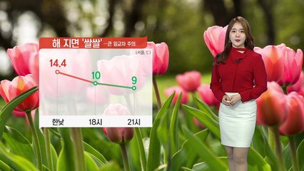 [날씨] 해 지면 '쌀쌀'...큰 일교차 주의 / YTN