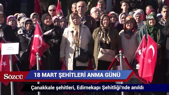 Çanakkale şehitleri, Edirnekapı Şehitliği'nde anıldı