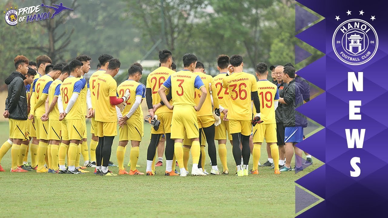Quang Hải, Đình Trọng, Văn Hậu, Tiến Dũng tập gì khi tập ở ĐT U23 Việt Nam | HANOI FC