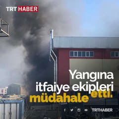Hadımköy'de fabrika yangın