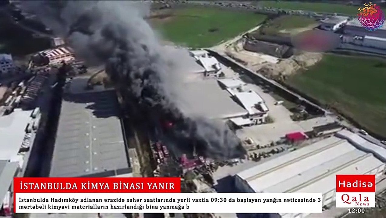 İSTANBULDA KİMYA BİNASI YANIR