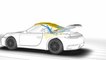 Panel bow convertible top of the Porsche 911 Carrera Cabriolet Animation