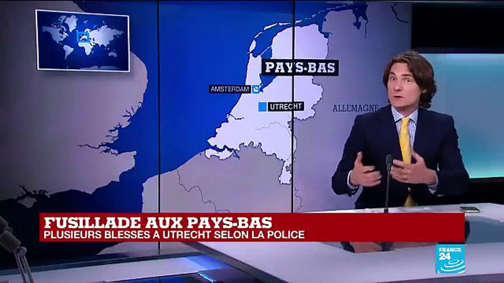 Fusillade dans un tramway à Utrecht la police des Pays-Bas estime qu'il  pourrait s'agir d'une attaque à caractère terroriste - Vidéo Dailymotion