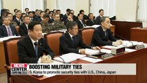Seoul's defense ministry unveiled plans to boost military ties with U.S., China and Japan
