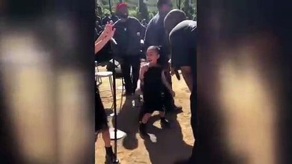 5 yaşındaki North West'in siyah ruju tepki çekti