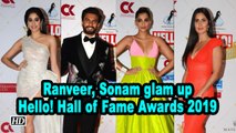 Ranveer Singh, Sonam K Ahuja glam up Hello! Hall of Fame Awards 2019