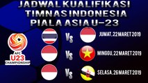 Jadwal Pertandingan Timnas U-23 Indonesia Babak Kualifikasi Piala Asia 2020