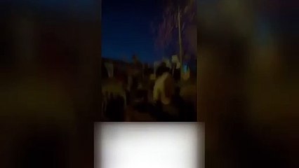 Başkan adayına silahlı karşılama