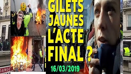 Acte 18 Gilet Jaune Video - les Champs-Elysées Brûlent - Paris