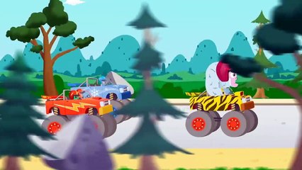 Paw Patrol et Groovy, Le Martien essayer de gagner un monster truck rapport de super-héros bébés Elsa & Hulk!