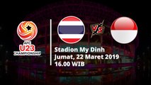 Jadwal Pertandingan Kualifikasi Piala Asia U-23 2020, Thailand Vs Indonesia, Jumat (22/3/2019)