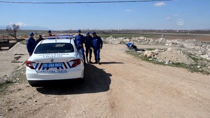 Devrilen motosikletin sürücüsü hayatını kaybetti - KARAMAN