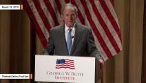 George W. Bush Calls Immigration A 'Blessing' During Naturalization Ceremony