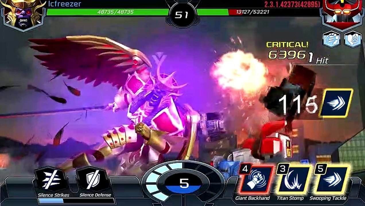 02 Power Rangers Legacy Wars - Mega Goldar Slow Motion