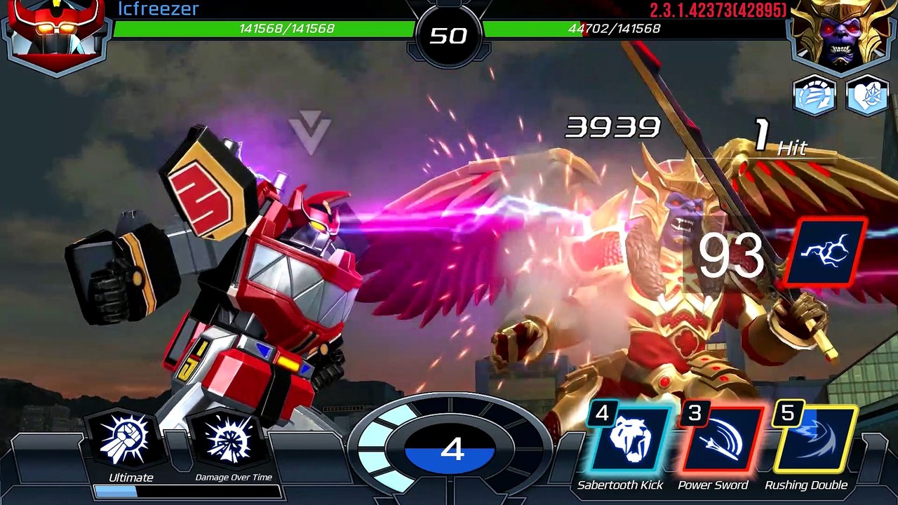 01 Power Rangers Legacy Wars - Dino Megazord Slow Motion