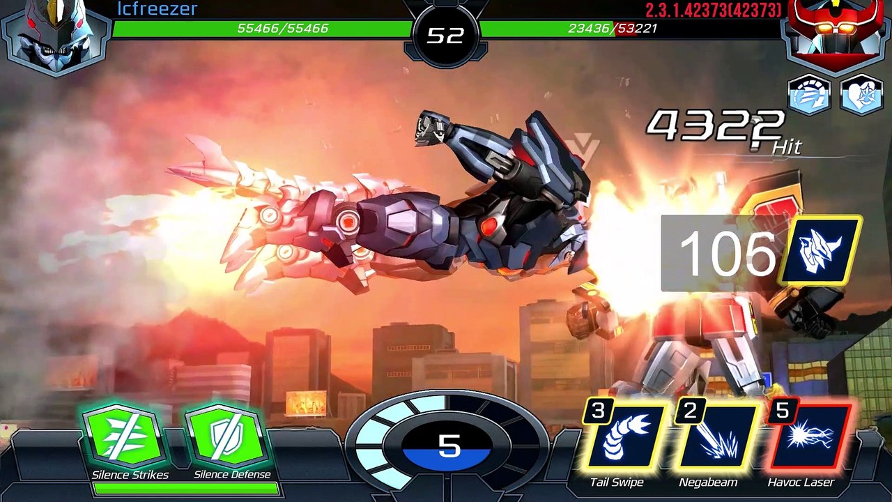 03 Power Rangers Legacy Wars - Mega Black Dragon Slow Motion