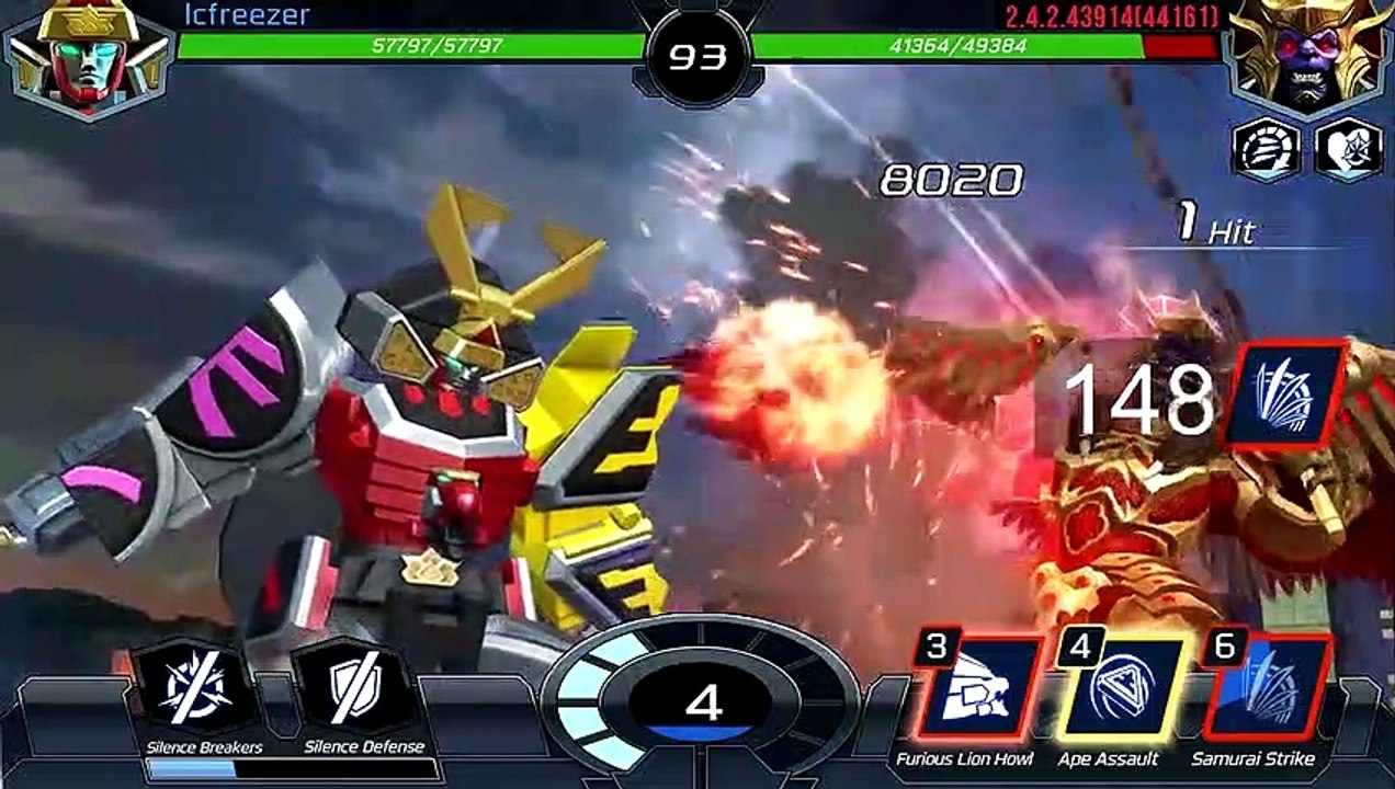 05 Power Rangers Legacy Wars - Samurai Megazord Slow Motion