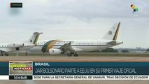 teleSUR Noticias: Brasil: Bolsonaro primer viaje oficial a EE.UU.