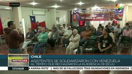 Con encuentro bolivariano chilenos se solidarizan con Venezuela